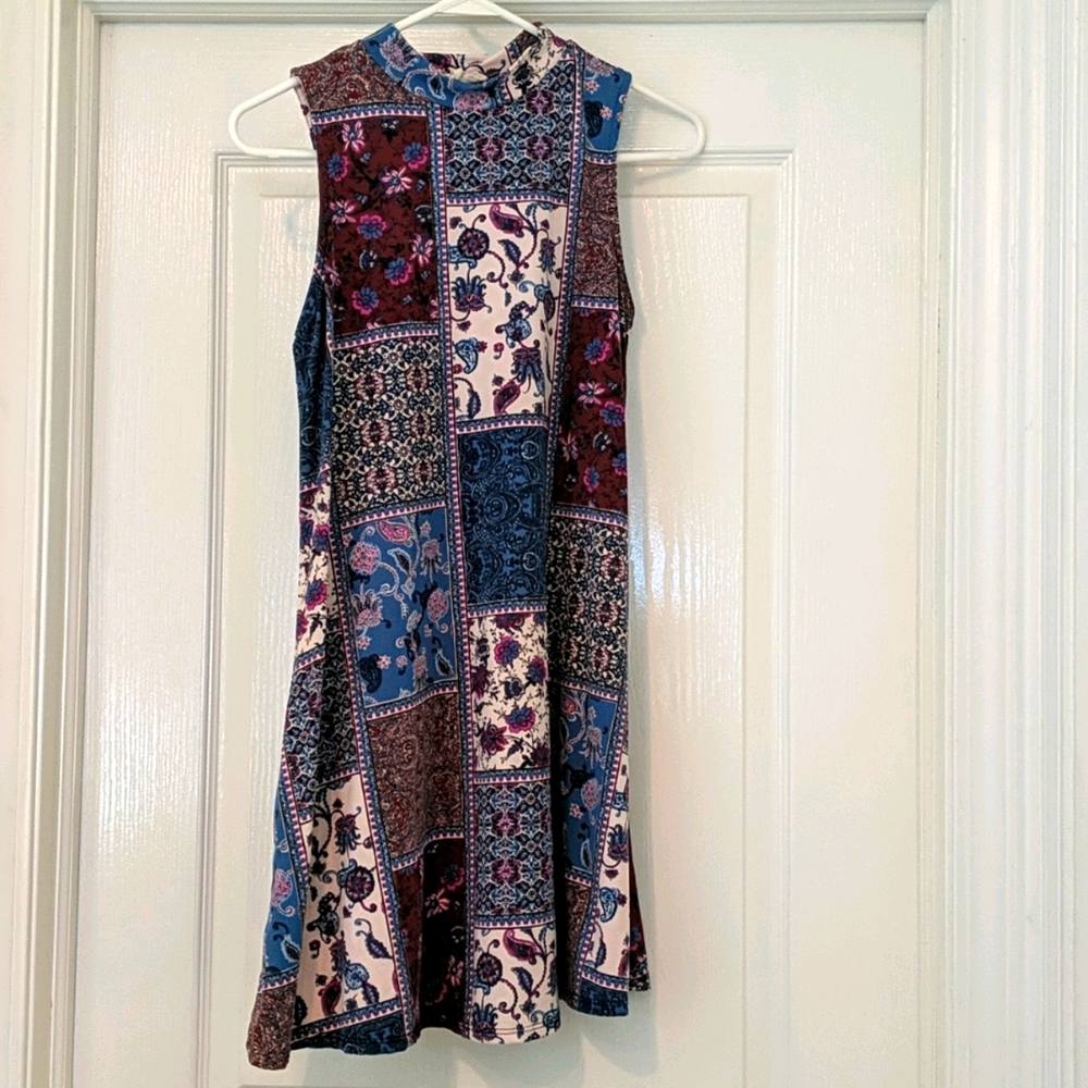 Floral Print Modern Dress